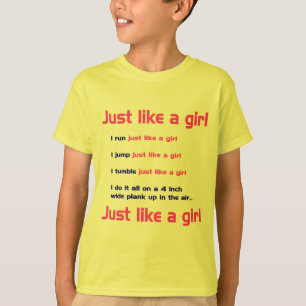 Gymnastik mögen ein Mädchen T-Shirt
