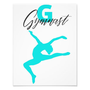 Gymnastik Monogram G ist für Gymnast Fotodruck