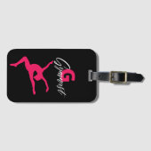 Gymnastik Monogram G ist für Gymnast Gepäckanhänger (Vorderseite (Horizontal))