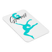 Gymnastik Monogram G ist für Gymnast Magnet (Rechte Seite)