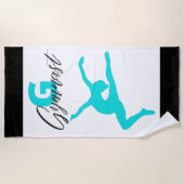 Gymnastik Monogram G ist für Gymnast Strandtuch (Vorderseite)