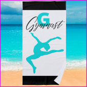 Gymnastik Monogram G ist für Gymnast Strandtuch