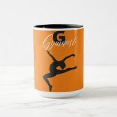 Gymnastik Monogram G ist für Gymnast Tasse (Zentrum)