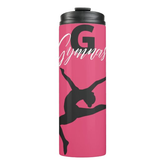 Gymnastik Monogram G ist für Gymnast Thermosbecher (Vorderseite)