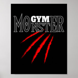 Gymnastik Monster Sport Bodybuilding Poster