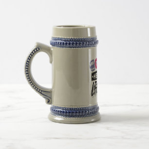 Gymnastik motivierend Design Bierglas