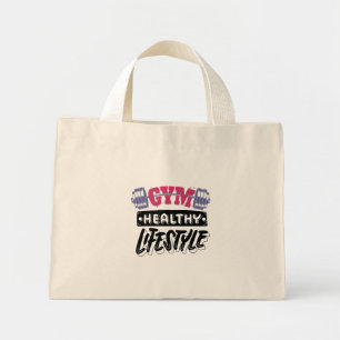 Gymnastik motivierend Design Mini Stoffbeutel