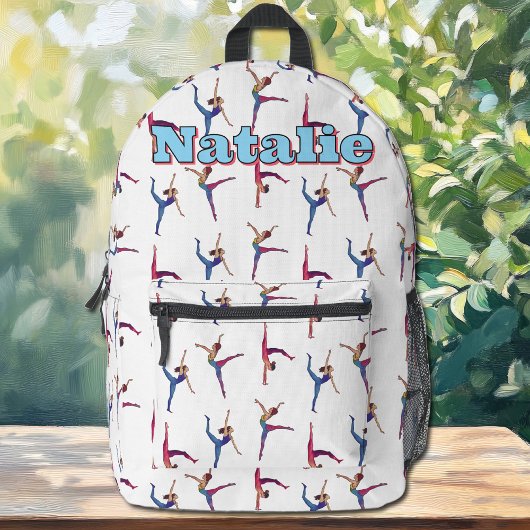 Gymnastik Muster | Dance Girl Custom Backpack Bedruckter Rucksack