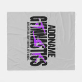 Gymnastik NAME Acrobatic Team Handspring Gymnast Fleecedecke (Vorderseite (Horizontal))