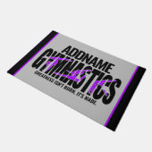 Gymnastik NAME Acrobatic Team Handspring Gymnast Fußmatte (Schrägansicht)