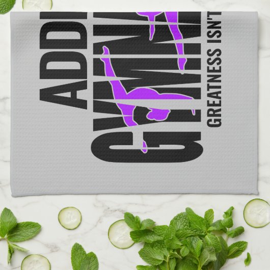 Gymnastik NAME Acrobatic Team Handspring Gymnast Geschirrtuch (Gefaltet)