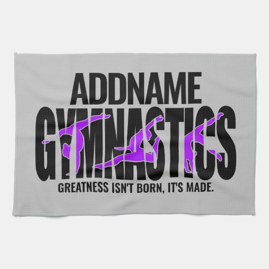 Gymnastik NAME Acrobatic Team Handspring Gymnast Geschirrtuch (Horizontal)