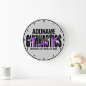 Gymnastik NAME Acrobatic Team Handspring Gymnast Große Wanduhr (Zuhause)