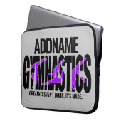 Gymnastik NAME Acrobatic Team Handspring Gymnast Laptopschutzhülle (Vorderseite Links)