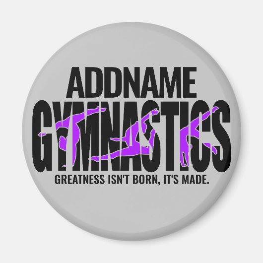 Gymnastik NAME Acrobatic Team Handspring Gymnast Magnet (Vorne)