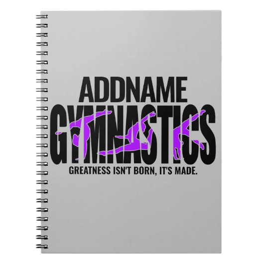 Gymnastik NAME Acrobatic Team Handspring Gymnast Notizblock (Vorderseite)