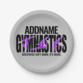 Gymnastik NAME Acrobatic Team Handspring Gymnast Pappteller (Vorderseite)