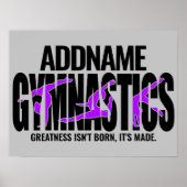 Gymnastik NAME Acrobatic Team Handspring Gymnast Poster (Vorne)