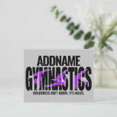 Gymnastik NAME Acrobatic Team Handspring Gymnast Postkarte (Stehend Vorderseite)