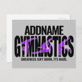 Gymnastik NAME Acrobatic Team Handspring Gymnast Postkarte (Vorne/Hinten)
