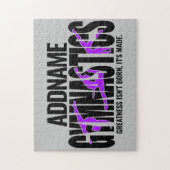 Gymnastik NAME Acrobatic Team Handspring Gymnast Puzzle (Vertikal)