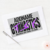 Gymnastik NAME Acrobatic Team Handspring Gymnast Rechteckiger Aufkleber (Umschlag)