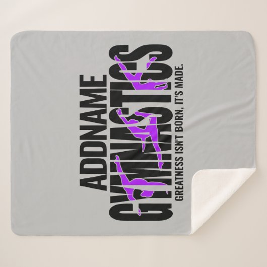 Gymnastik NAME Acrobatic Team Handspring Gymnast Sherpadecke (Vorderseite (Horizontal))