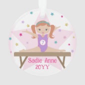 Gymnastik Niedlich Gymnastik mit rotem Haar Sonder Ornament (Rückseite)