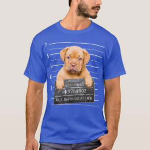 Gymnastik Niedliche Puppy-Tasse zum Curling in Squ T-Shirt