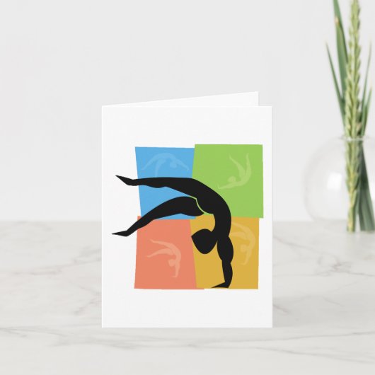 Gymnastik notecards karte (Vorderseite)