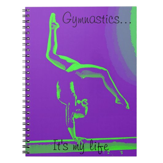 Gymnastik-Notizbuch Notizblock (Vorderseite)