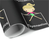 Gymnastik-Packpapier Geschenkpapier (Rolleneckpunkt)