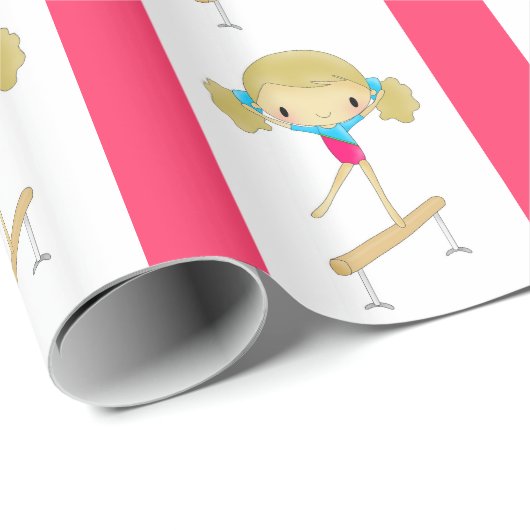 Gymnastik-Packpapier Geschenkpapier (Rolleneckpunkt)