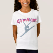 Gymnastik Paint Tropfens Gymnastik Leap T-Shirt (Vorderseite)