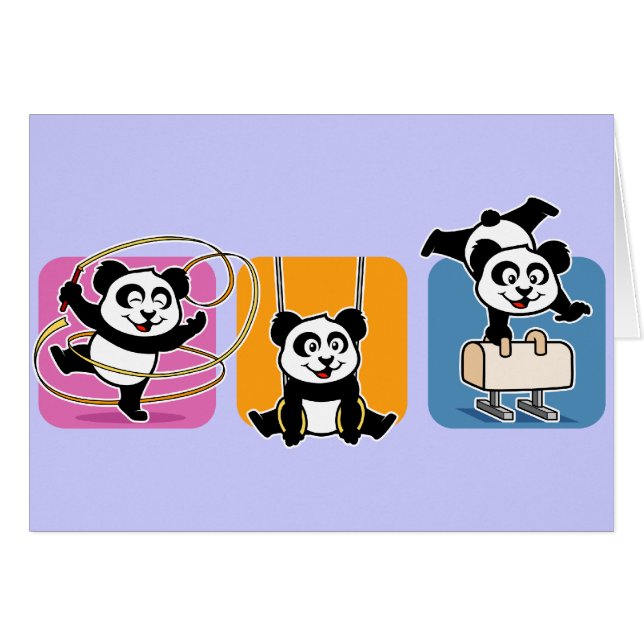 Gymnastik Pandas (Vorderseite (Horizontal))