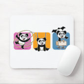 Gymnastik Pandas Mousepad (Mit Mouse)