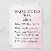 Gymnastik Party Einladung (Rückseite)