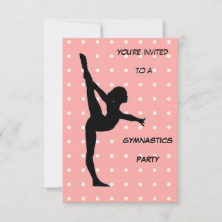 Gymnastik Party Einladung