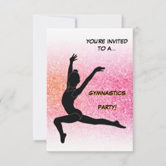 Gymnastik Party Einladung