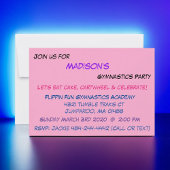 Gymnastik Party Einladung