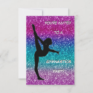 Gymnastik Party Einladung