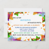 Gymnastik Party Einladung (Rückseite)