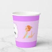 Gymnastik Party Paper Cups Pappbecher (Rückseite)