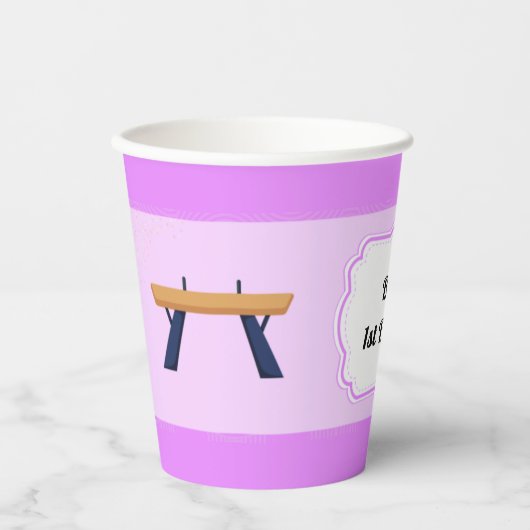 Gymnastik Party Paper Cups Pappbecher (Vorderseite)