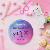 Gymnastik Party Papier Teller mit ihrem Namen! (Party)