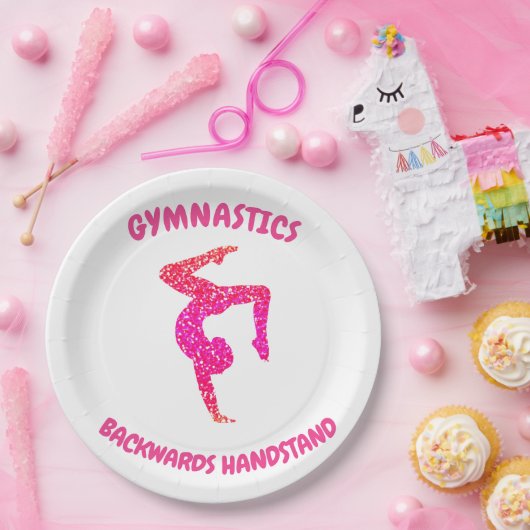 Gymnastik Party Papier Teller. Papierplatte Pappteller (Party)