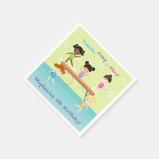 Gymnastik Party Serviette (Ecke)