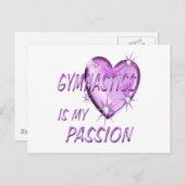GYMNASTIK PASSION POSTKARTE (Vorne/Hinten)