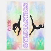 Gymnastik Pastel Girls Fleece Blanket (Vorderseite)
