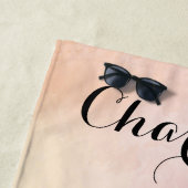 Gymnastik Pastel Lila Green Personalisiert Strandtuch (Beispiel)